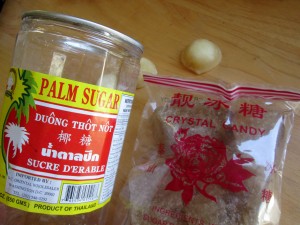 palm sugar & Chinese rock sugar