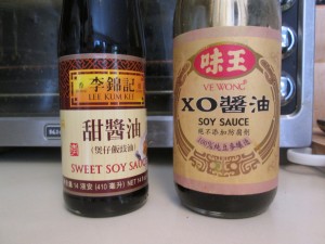 sweet soy sauce & XO soy sauce