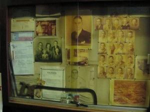 old faded photographs of, presumably, members of the Kreuz and/or Schmidt families     